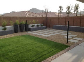 landscape design with putting green